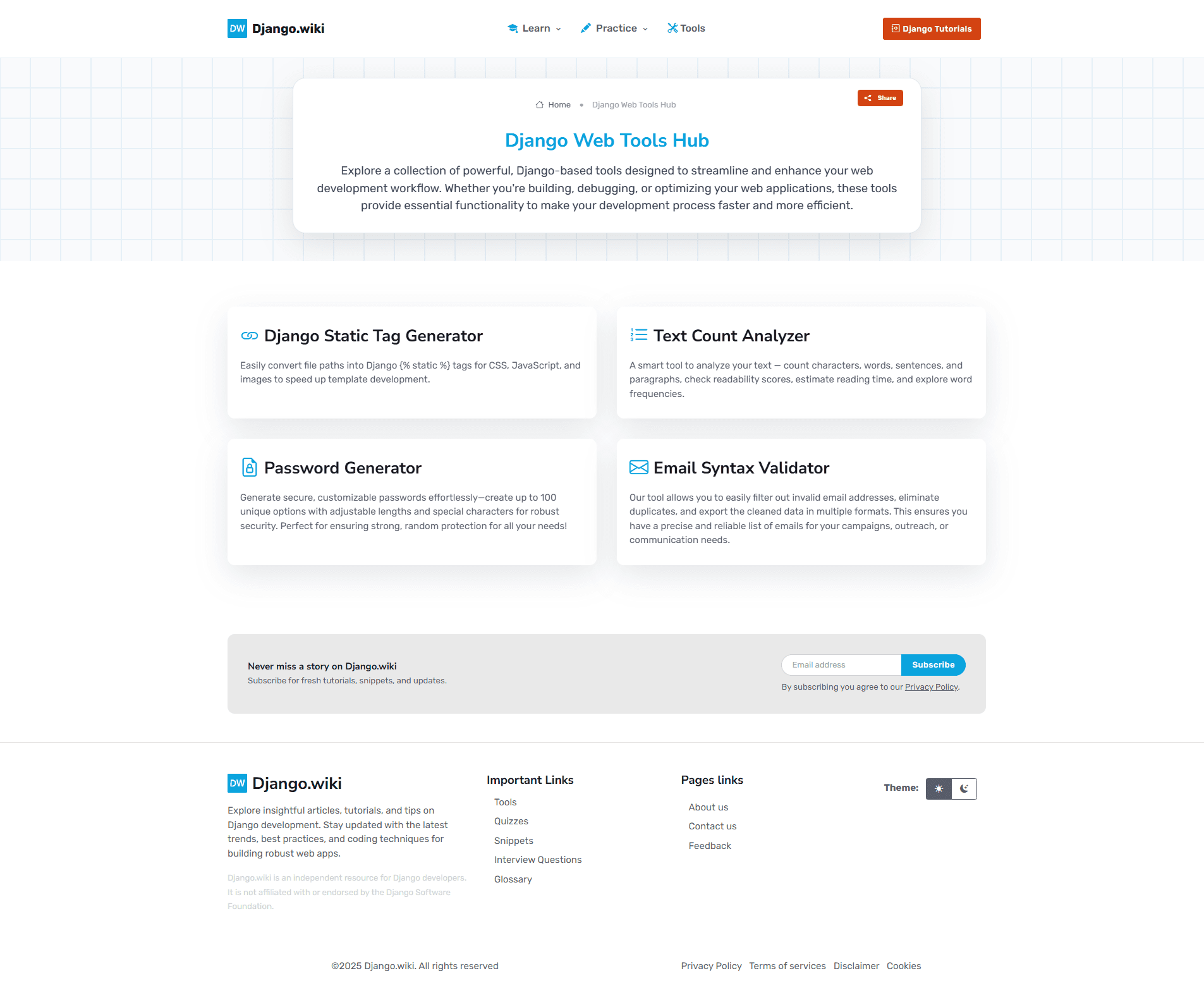 Tools & Utilities Page