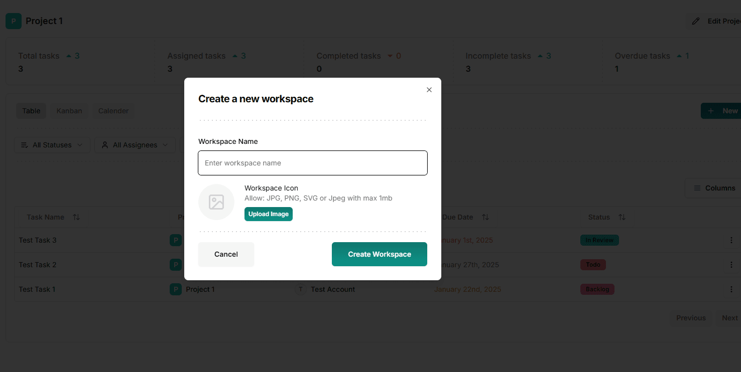 Create Workspace